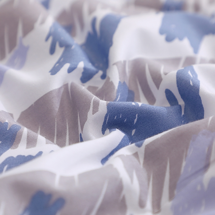 91家纺网 家纺一手货源 找家纺 贝兰仙奴 2025春夏新款全棉印花夏被夏凉被空调被 千鸟格蓝