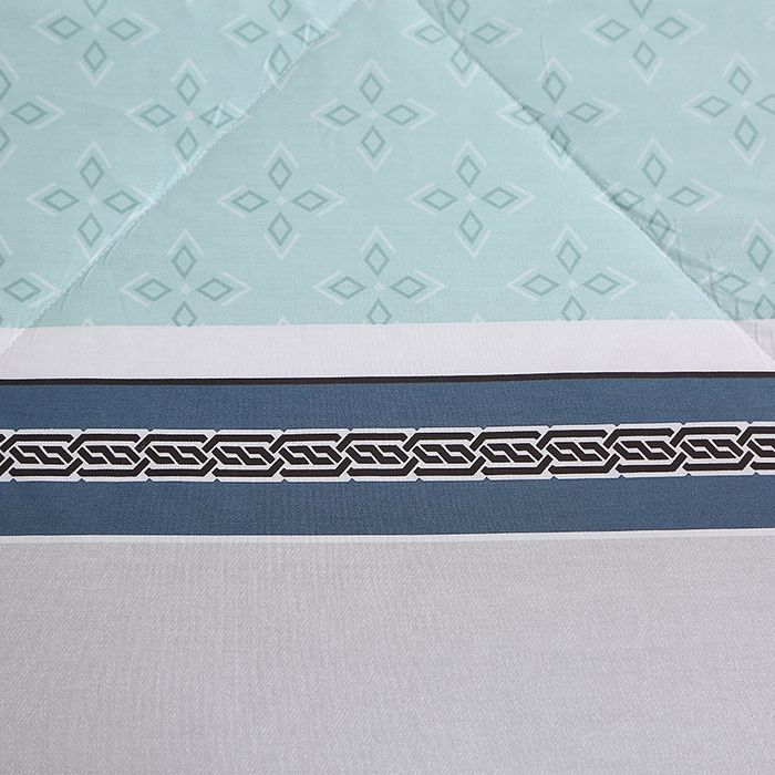 91家纺网 家纺一手货源 找家纺 贝兰仙奴 2025春夏新款全棉印花夏被夏凉被空调被 绅度湖绿