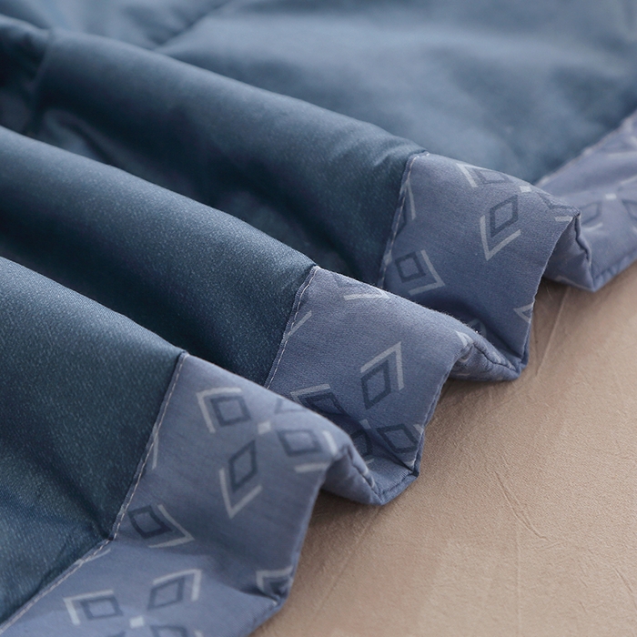 91家纺网 家纺一手货源 找家纺 贝兰仙奴 2025春夏新款全棉印花夏被夏凉被空调被 绅度湖绿