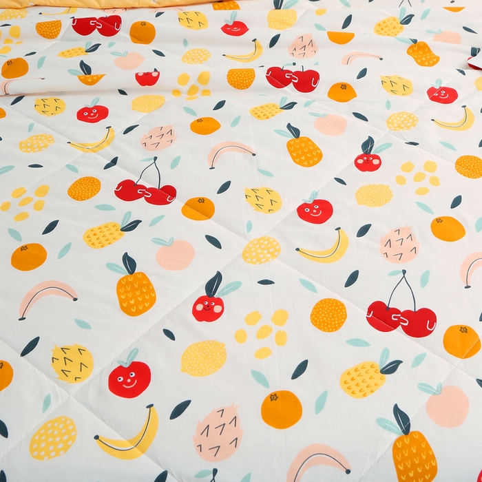 91家纺网 家纺一手货源 找家纺 贝兰仙奴 2025春夏新款全棉印花夏被夏凉被空调被 水果派对