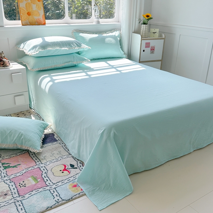 91家纺网 家纺一手货源 找家纺 （总）千朵 2025新款全棉水洗棉四件套-星月