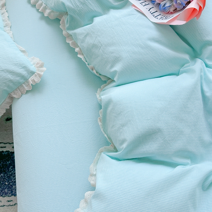 91家纺网 家纺一手货源 找家纺 （总）千朵 2025新款全棉水洗棉四件套-星月