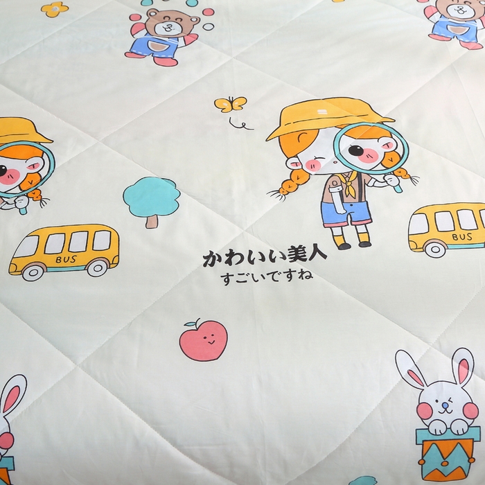 91家纺网 家纺一手货源 找家纺 贝兰仙奴 2025春夏新款全棉印花夏被夏凉被空调被 小甜甜米