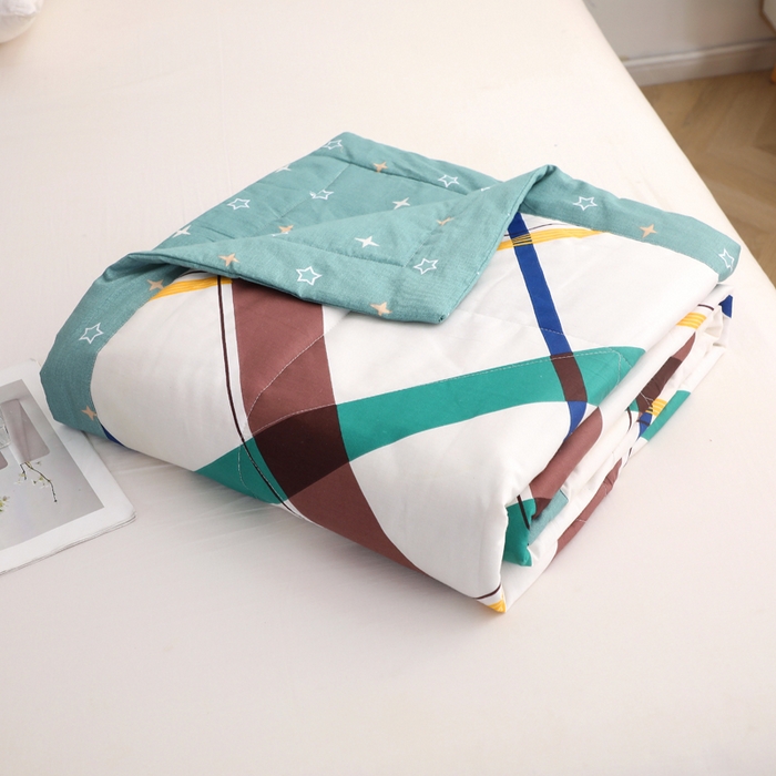 贝兰仙奴 2025春夏新款全棉印花夏被夏凉被空调被 英伦格调