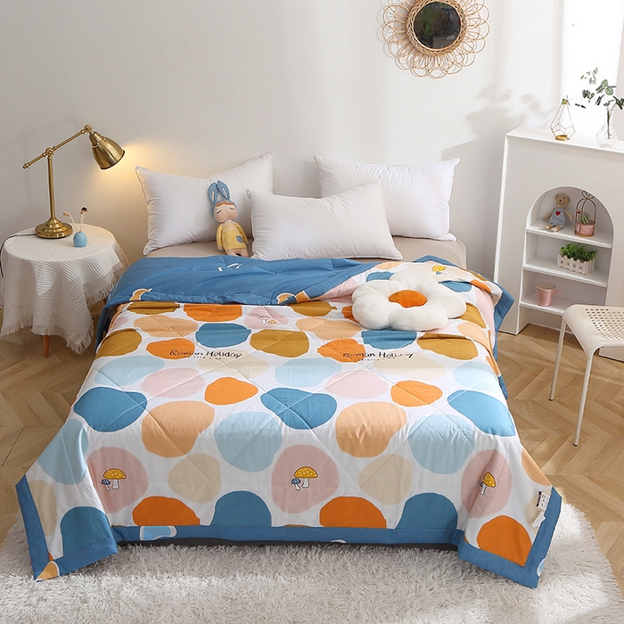 （总）贝兰仙奴 2025春夏新款全棉印花夏被夏凉被空调被