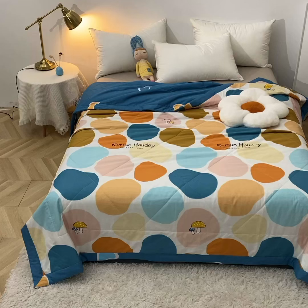 91家纺网 家纺一手货源 找家纺 （总）贝兰仙奴 2025春夏新款全棉印花夏被夏凉被空调被