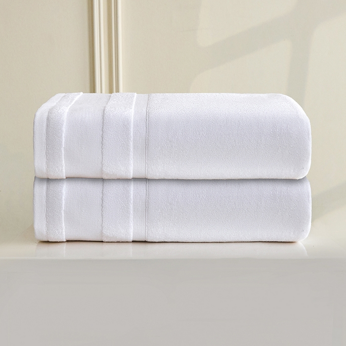 91家纺网 家纺一手货源 找家纺 悦然毛巾被 2025春夏新款全棉纯棉素色毛圈浴巾加厚加大 纯净白