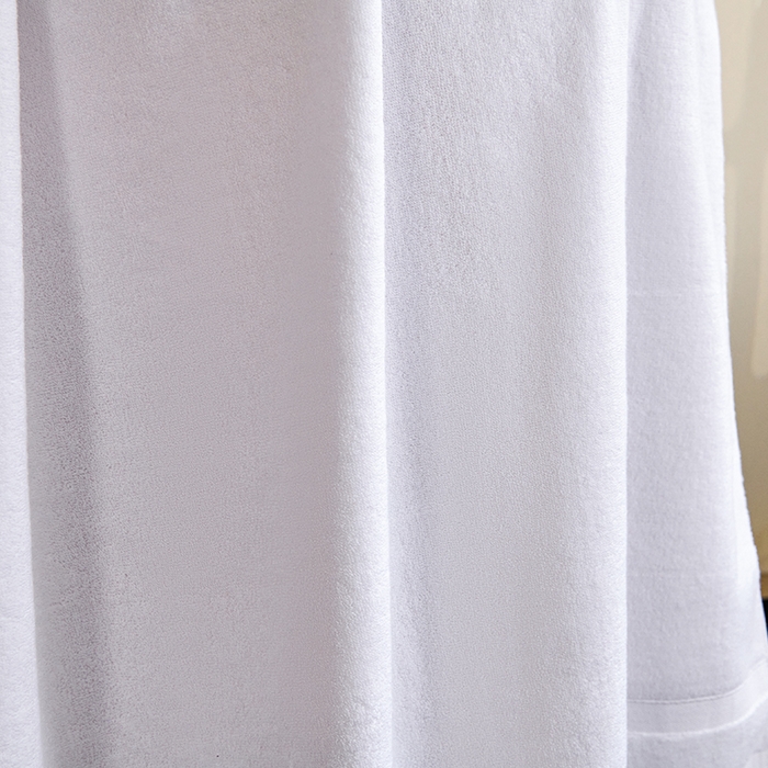 91家纺网 家纺一手货源 找家纺 悦然毛巾被 2025春夏新款全棉纯棉素色毛圈浴巾加厚加大 纯净白