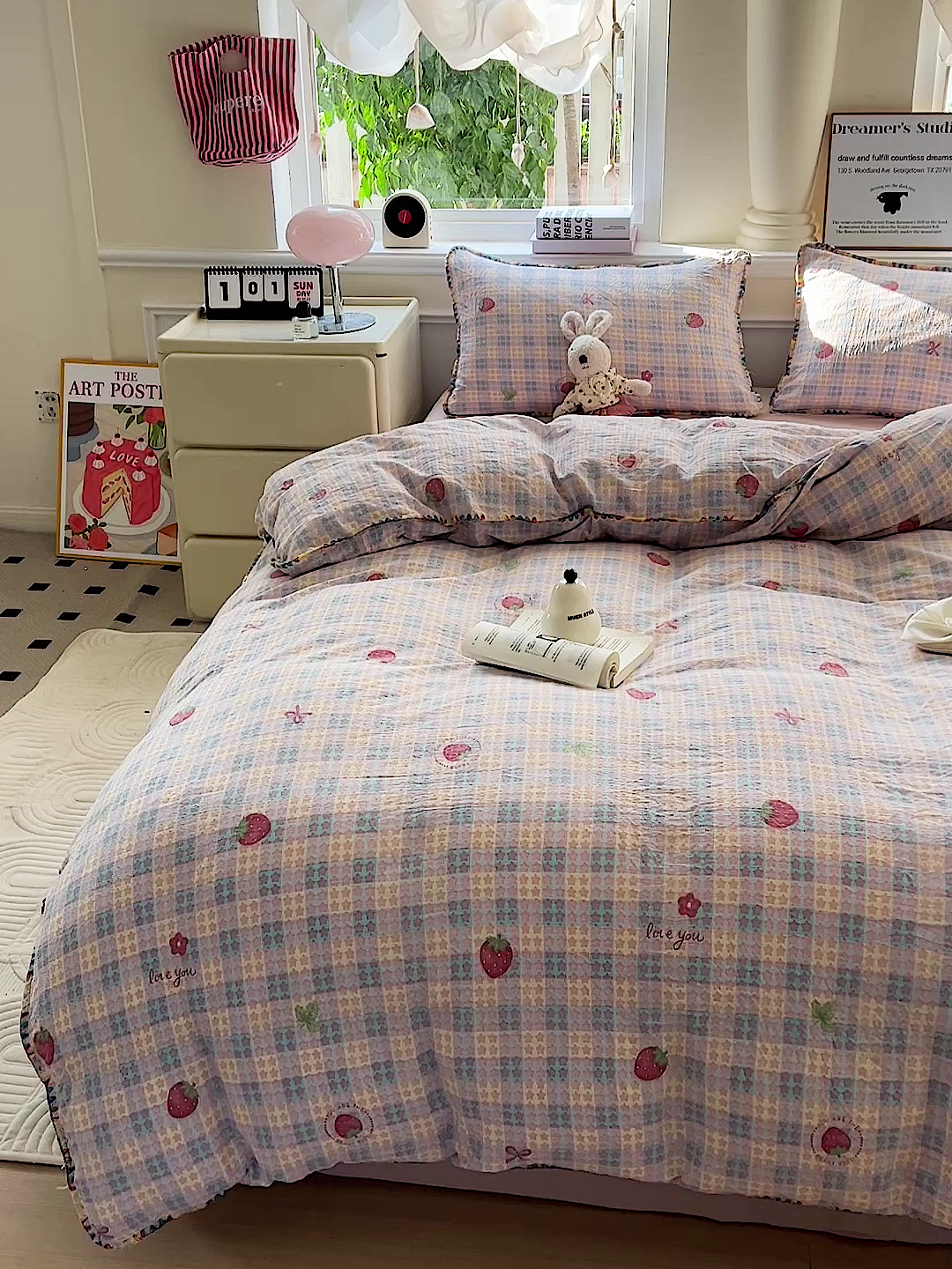 91家纺网 家纺一手货源 找家纺 （总）Mata蔓塔家 2025春夏新款云感针织双层纱彩色贝壳边四件套