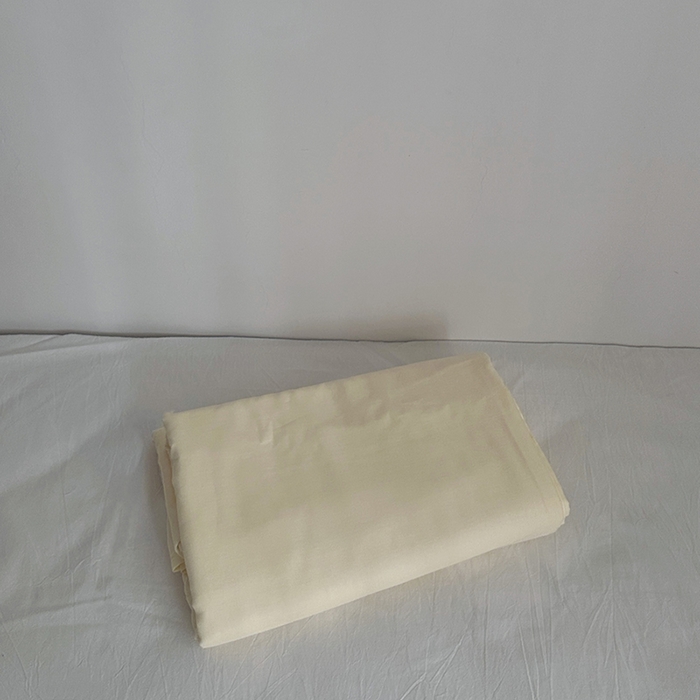 91家纺网 家纺一手货源 找家纺 柚可家居 2025新款40支双层纱单品系列-单床笠 米黄色