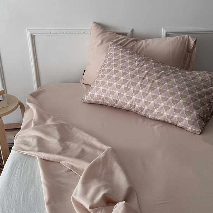 柚可家居 2025新款40支双层纱单品系列-单床笠 奶糖