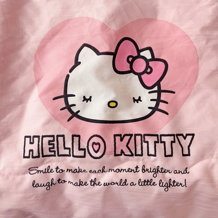 91家纺网 家纺一手货源 找家纺 Mata蔓塔家 2025春夏新款三丽鸥A类水洗双层纱夏被夏凉被空调被 wink KT