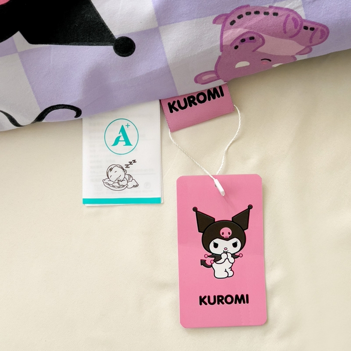 91家纺网 家纺一手货源 找家纺 Mata蔓塔家 2025春夏新款三丽鸥A类水洗双层纱夏被夏凉被空调被 可爱鬼库洛