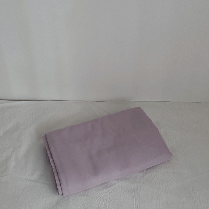 91家纺网 家纺一手货源 找家纺 柚可家居 2025新款40支双层纱单品系列-单床笠 浅紫色