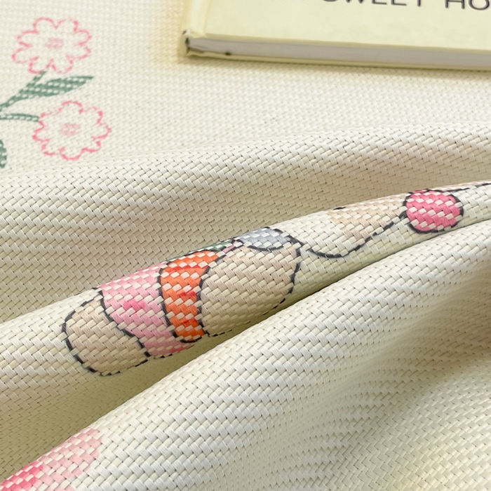 91家纺网 家纺一手货源 找家纺 逸尚阁 2025春夏新款数码印花冰藤席空调席三件套 兔兔乐园-平铺款