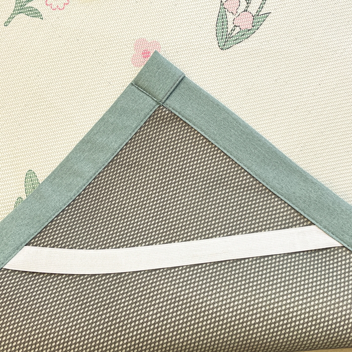 91家纺网 家纺一手货源 找家纺 逸尚阁 2025春夏新款数码印花冰藤席空调席三件套 兔兔乐园-平铺款