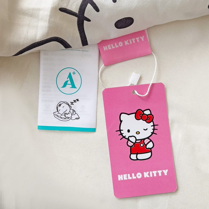 91家纺网 家纺一手货源 找家纺 Mata蔓塔家 2025春夏新款三丽鸥A类水洗双层纱夏被夏凉被空调被 五彩KT