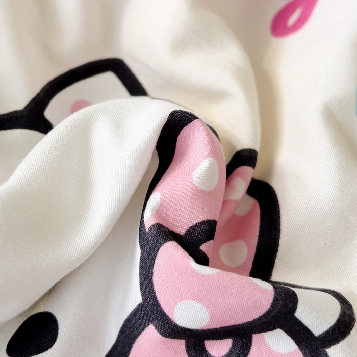 91家纺网 家纺一手货源 找家纺 Mata蔓塔家 2025春夏新款三丽鸥A类水洗双层纱夏被夏凉被空调被 五彩KT