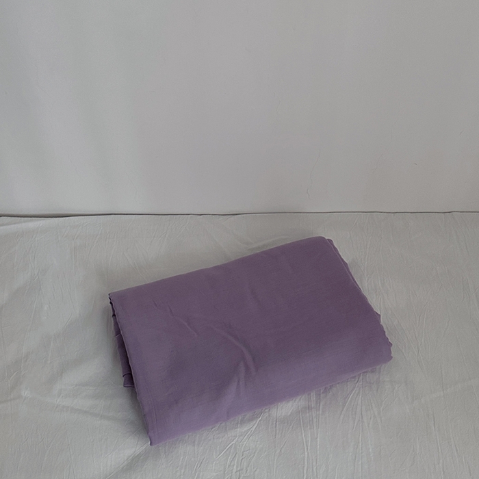 91家纺网 家纺一手货源 找家纺 柚可家居 2025新款40支双层纱单品系列-单床笠 紫罗兰