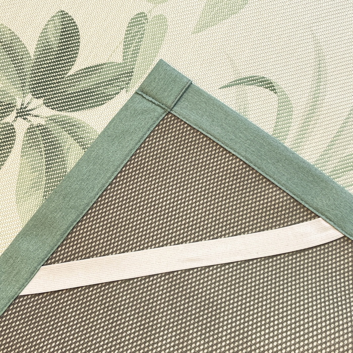 91家纺网 家纺一手货源 找家纺 逸尚阁 2025春夏新款数码印花冰藤席空调席三件套 叶子世界-平铺款