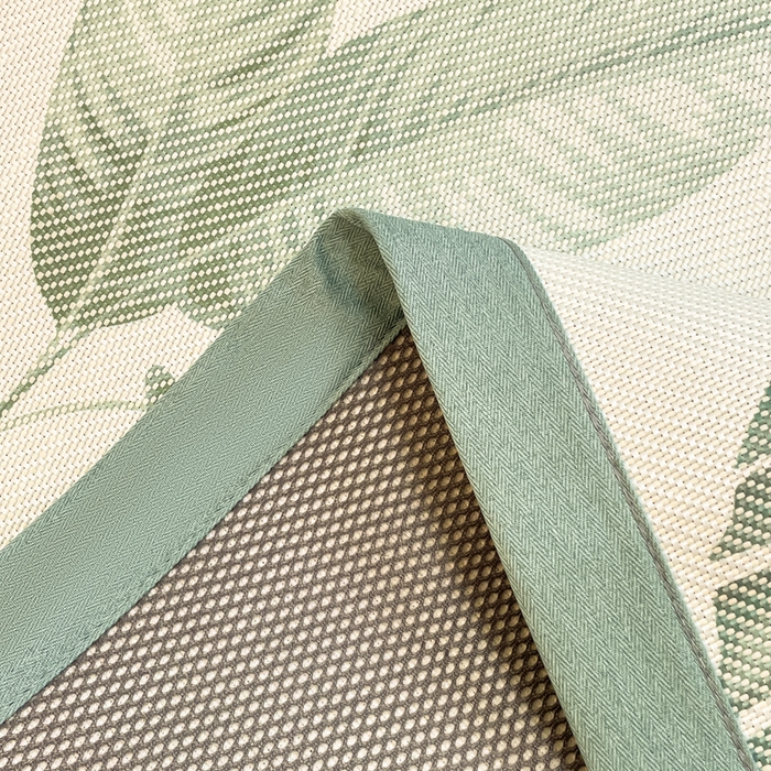 91家纺网 家纺一手货源 找家纺 逸尚阁 2025春夏新款数码印花冰藤席空调席三件套 叶子世界-平铺款