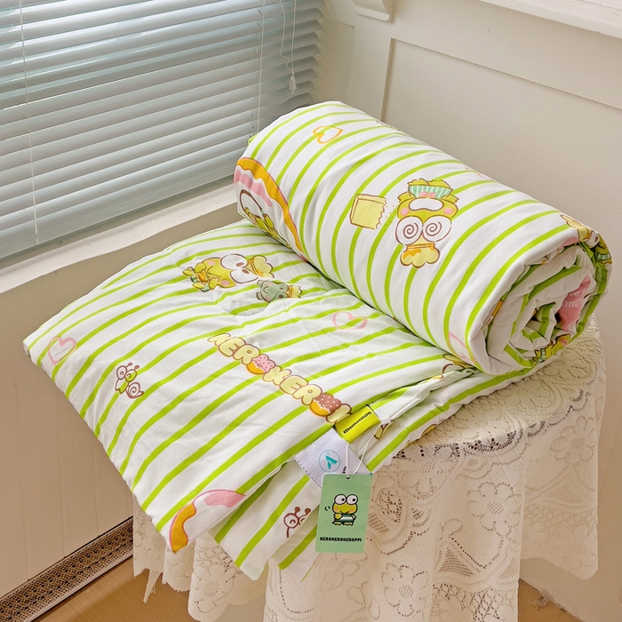 91家纺网 家纺一手货源 找家纺 （总）Mata蔓塔家 2025春夏新款三丽鸥A类水洗双层纱夏被夏凉被空调被