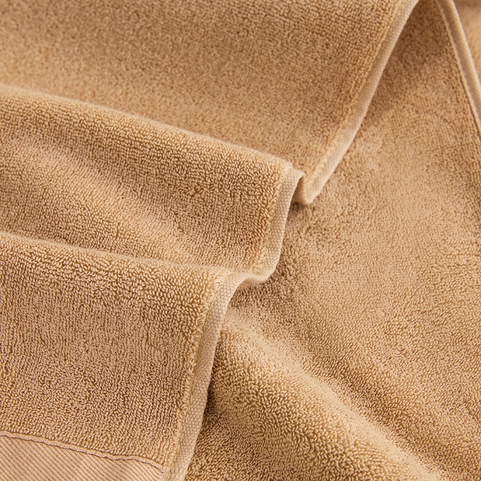 91家纺网 家纺一手货源 找家纺 悦然毛巾被 2025春夏新款全棉纯棉素色毛圈浴巾加厚加大 咖色