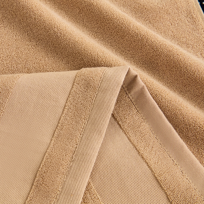 91家纺网 家纺一手货源 找家纺 悦然毛巾被 2025春夏新款全棉纯棉素色毛圈浴巾加厚加大 咖色