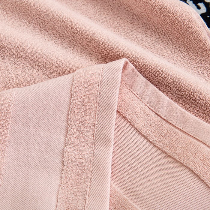 91家纺网 家纺一手货源 找家纺 悦然毛巾被 2025春夏新款全棉纯棉素色毛圈浴巾加厚加大 蜜桃粉