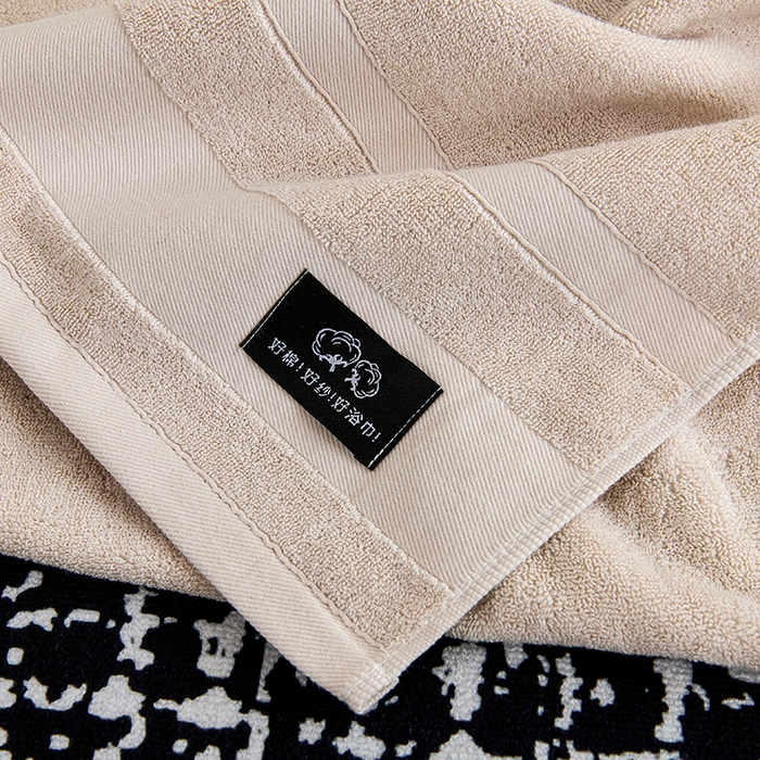 91家纺网 家纺一手货源 找家纺 悦然毛巾被 2025春夏新款全棉纯棉素色毛圈浴巾加厚加大 浅驼色