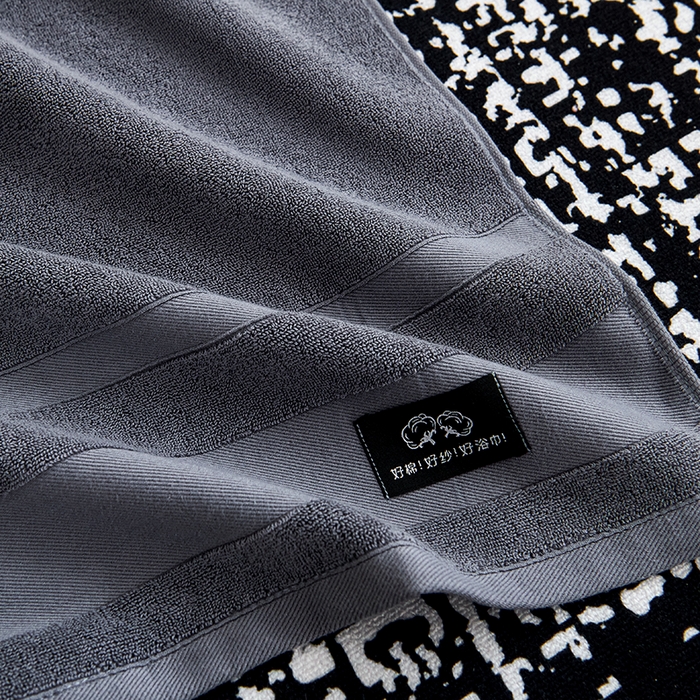 91家纺网 家纺一手货源 找家纺 悦然毛巾被 2025春夏新款全棉纯棉素色毛圈浴巾加厚加大 岩石灰