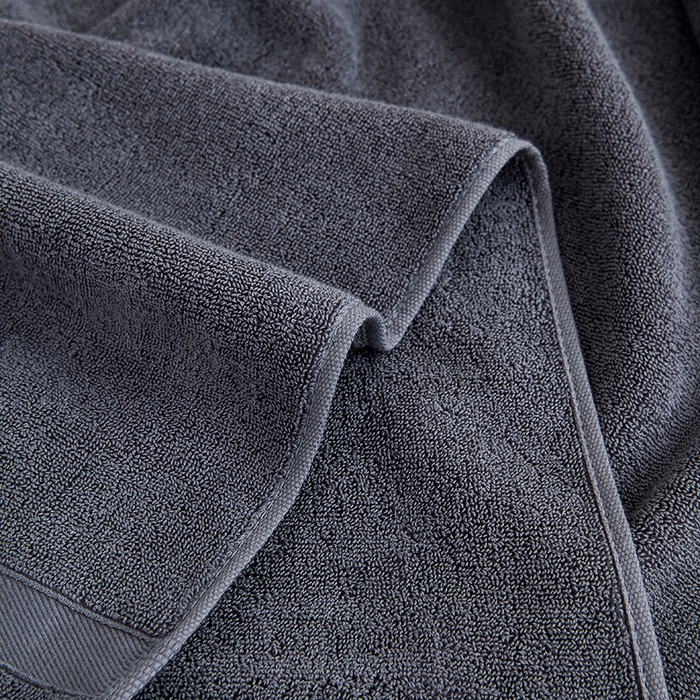 91家纺网 家纺一手货源 找家纺 悦然毛巾被 2025春夏新款全棉纯棉素色毛圈浴巾加厚加大 岩石灰