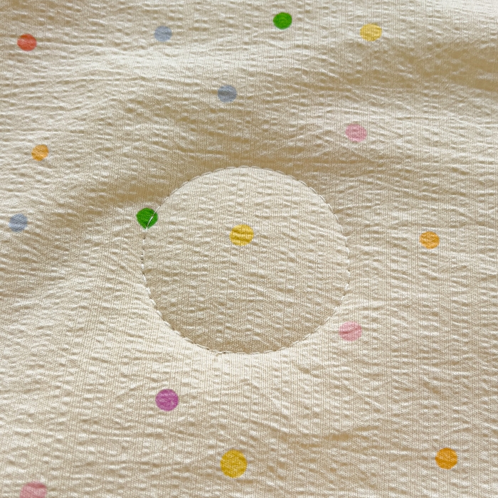 91家纺网 家纺一手货源 找家纺 Mata蔓塔家 2025新款云感针织双层纱彩色贝壳边夏被夏凉被空调被(有买家秀） 小波点