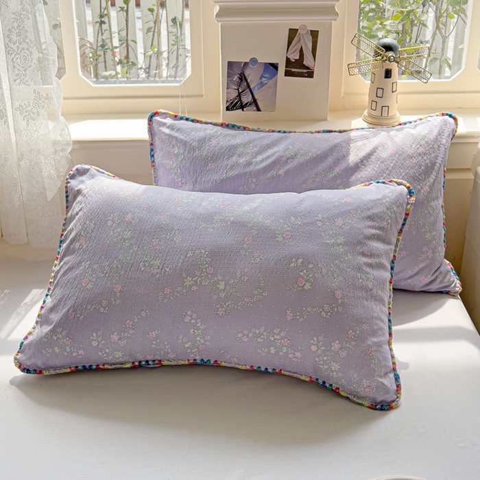 91家纺网 家纺一手货源 找家纺 Mata蔓塔家 2025新款云感针织双层纱彩色贝壳边夏被夏凉被空调被(有买家秀） 恋如青柠香