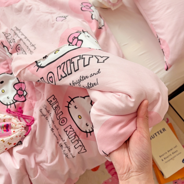 91家纺网 家纺一手货源 找家纺 （总）Mata蔓塔家 2025春夏新款三丽鸥A类水洗双层纱夏被夏凉被空调被