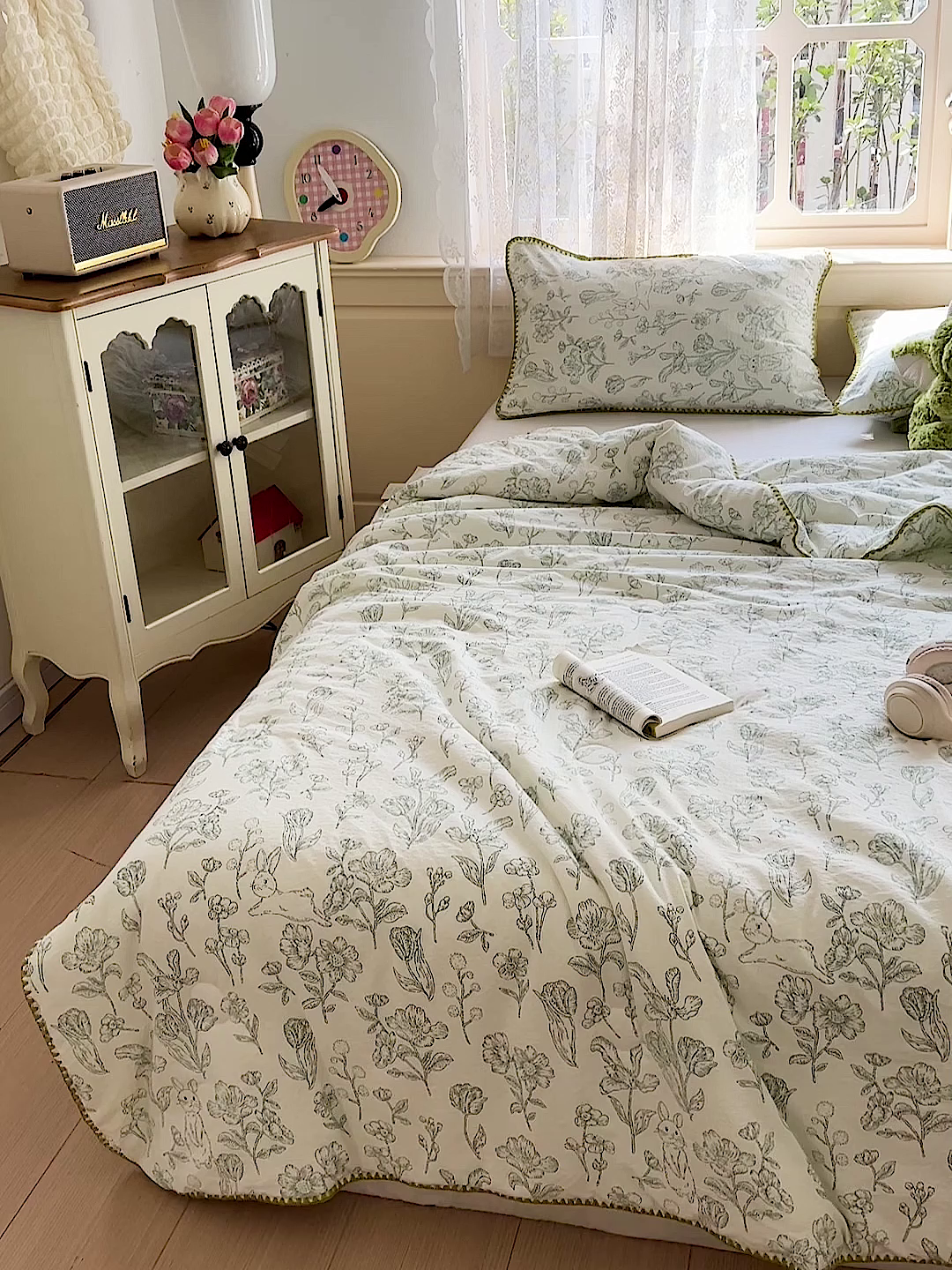 91家纺网 家纺一手货源 找家纺 Mata蔓塔家 2025新款云感针织双层纱彩色贝壳边夏被夏凉被空调被(有买家秀） 海像森林