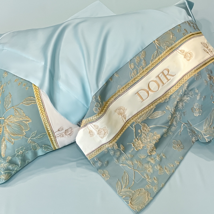 91家纺网 家纺一手货源 找家纺 （总）帝王家纺 2025新款浮雕刺绣水洗天丝真丝夏被四件套冰丝三件套夏季直播