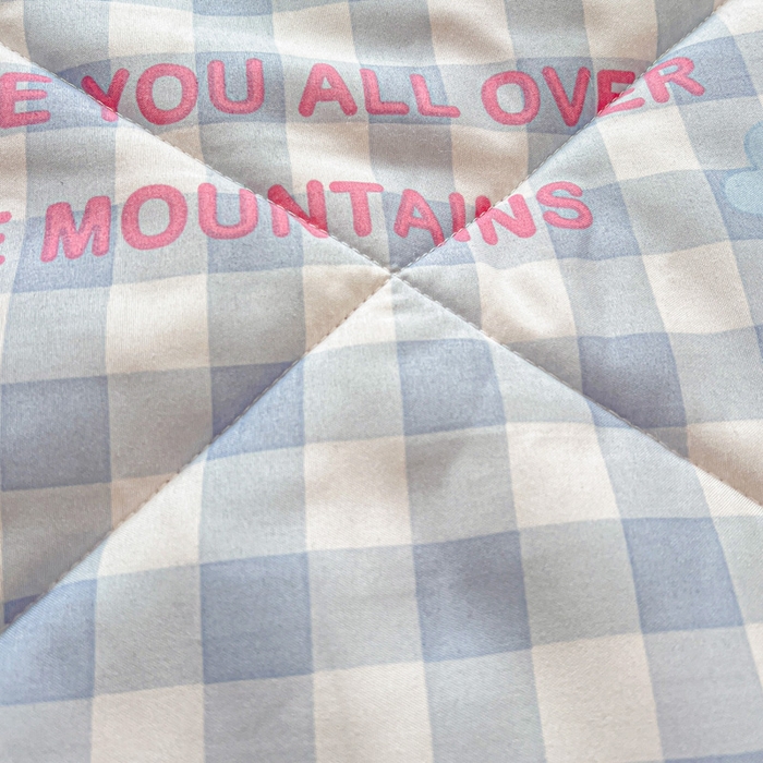 91家纺网 家纺一手货源 找家纺 Mata蔓塔家 2025春夏新款印花水洗双层纱单夏被夏凉被空调被（有买家秀） 蛋糕KT