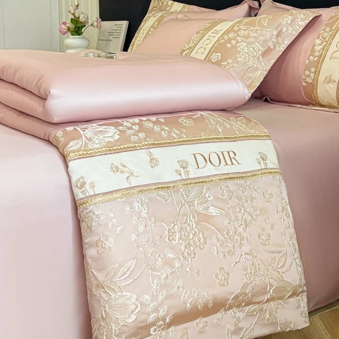 91家纺网 家纺一手货源 找家纺 （总）帝王家纺 2025新款浮雕刺绣水洗天丝真丝夏被四件套冰丝三件套夏季直播