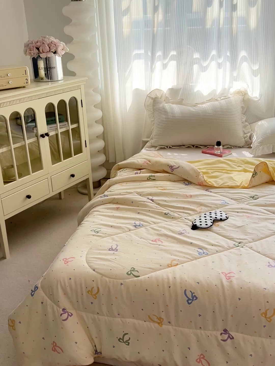 91家纺网 家纺一手货源 找家纺 Mata蔓塔家 2025春夏新款印花水洗双层纱单夏被夏凉被空调被（有买家秀） 奶油啵啵