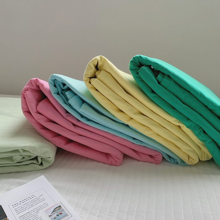 91家纺网 家纺一手货源 找家纺 （总）柚可家居 2025新款40支色织水洗棉单被套