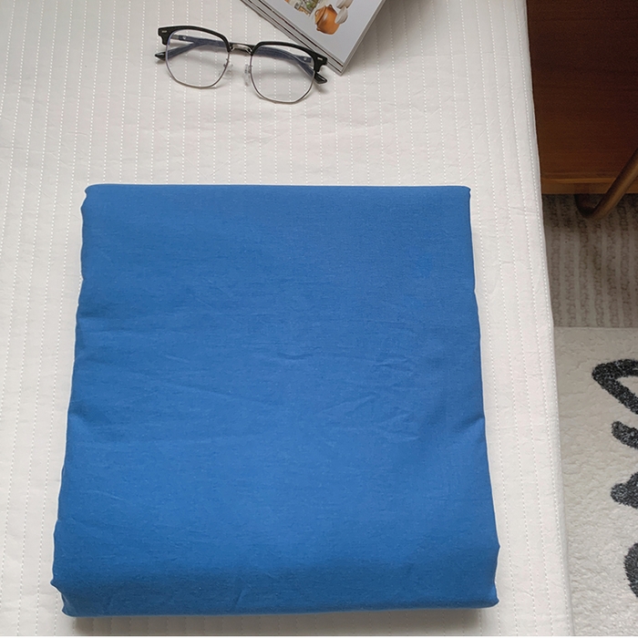 柚可家居 2025新款40支色织水洗棉单被套 越蓝