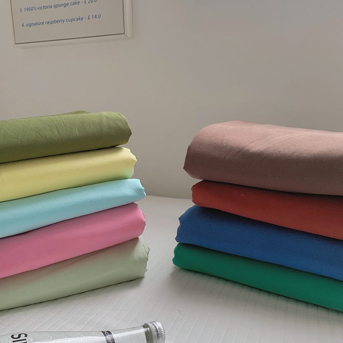 91家纺网 家纺一手货源 找家纺 柚可家居 2025新款40支色织水洗棉单被套 组合图