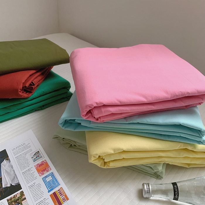 91家纺网 家纺一手货源 找家纺 柚可家居 2025新款40支色织水洗棉单被套 组合图