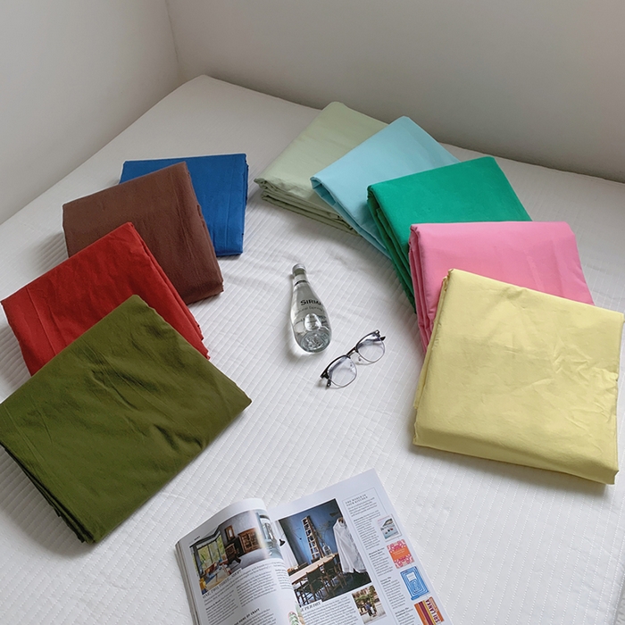 91家纺网 家纺一手货源 找家纺 柚可家居 2025新款40支色织水洗棉单被套 组合图