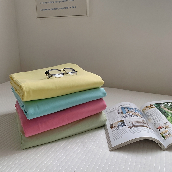 91家纺网 家纺一手货源 找家纺 柚可家居 2025新款40支色织水洗棉单被套 组合图