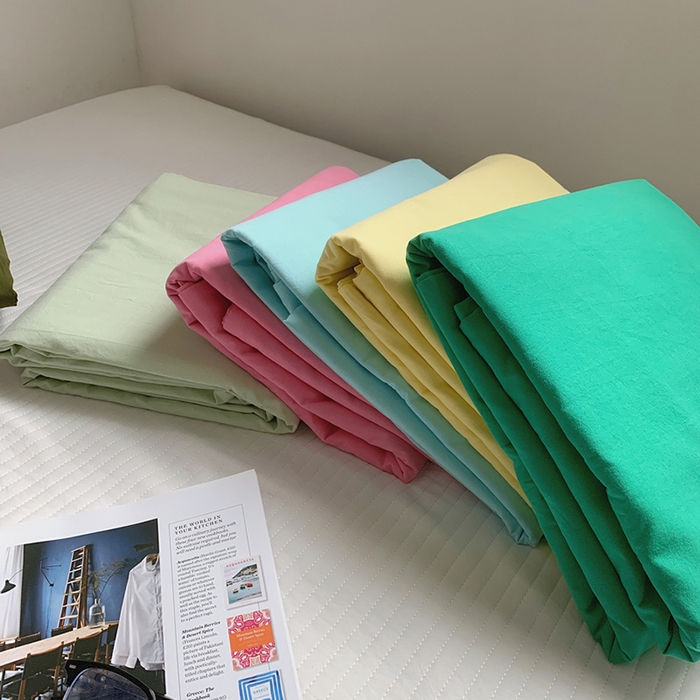 91家纺网 家纺一手货源 找家纺 柚可家居 2025新款40支色织水洗棉单被套 组合图