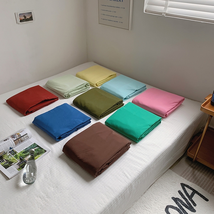 91家纺网 家纺一手货源 找家纺 柚可家居 2025新款40支色织水洗棉单被套 组合图