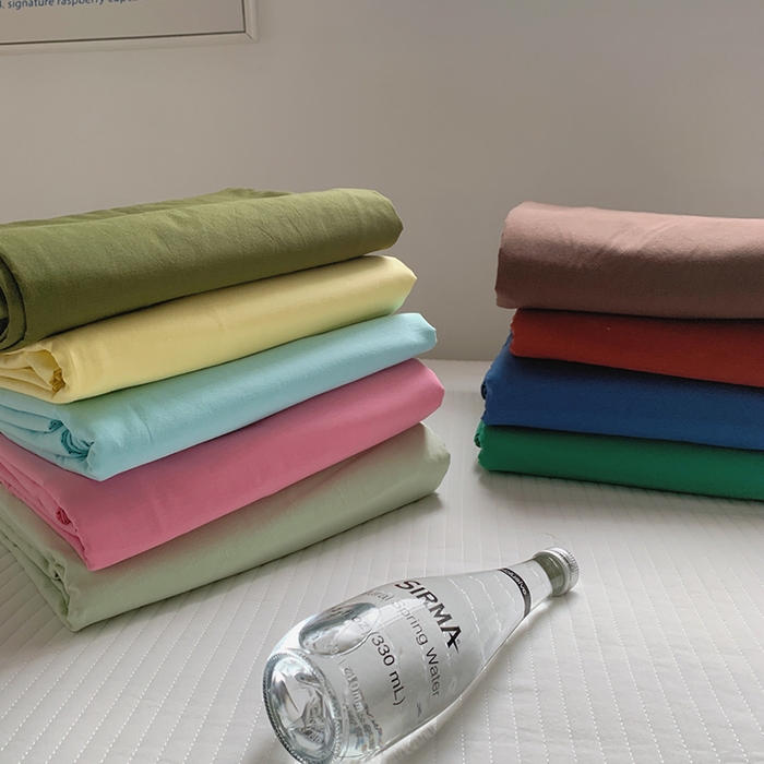 91家纺网 家纺一手货源 找家纺 柚可家居 2025新款40支色织水洗棉单被套 组合图