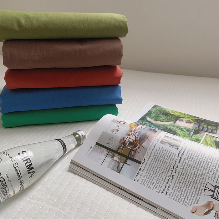 91家纺网 家纺一手货源 找家纺 柚可家居 2025新款40支色织水洗棉单被套 组合图